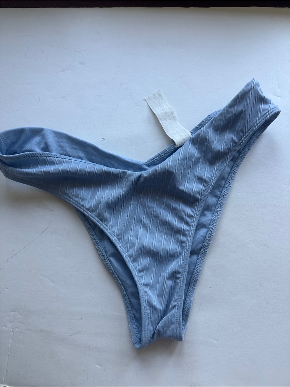 Abercrombie & Fitch Light Blue Ribbed Bikini Bottom